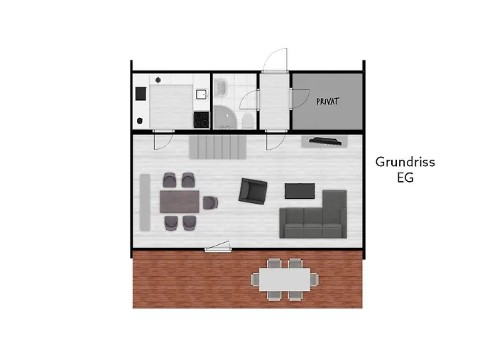 Kuestenkind - Lage - Garten Eingezaeunt Butjadingen